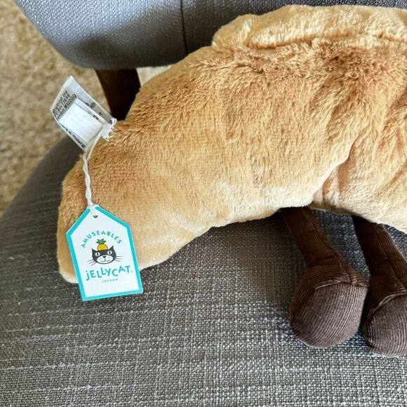 Jellycat Croissant  MEDIUM FAST SHIP NEW Amuseables Croissant - Picture 9 of 11